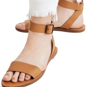 Madewell Tan Boardwalk Sandals